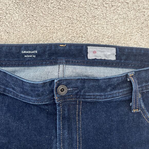 AG Adriano Goldschmied Jeans Mens 40x30 (Act 42) Blue Graduate Tailored Leg - Picture 2 of 6